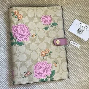 Coach | Other | Nwt Coach Notebook In Signature Canvas With Prairie ...